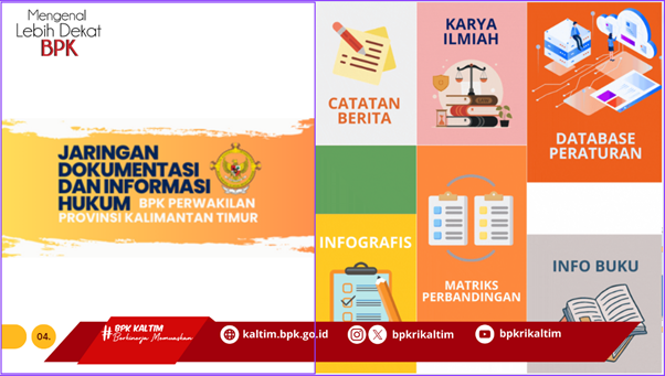 Sosialisasi Unit Jaringan Dokumentasi dan Informasi Hukum (UJDIH) pada Kegiatan BPK Goes to School